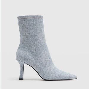 STRADIVARIUS heeled denim ankle boots